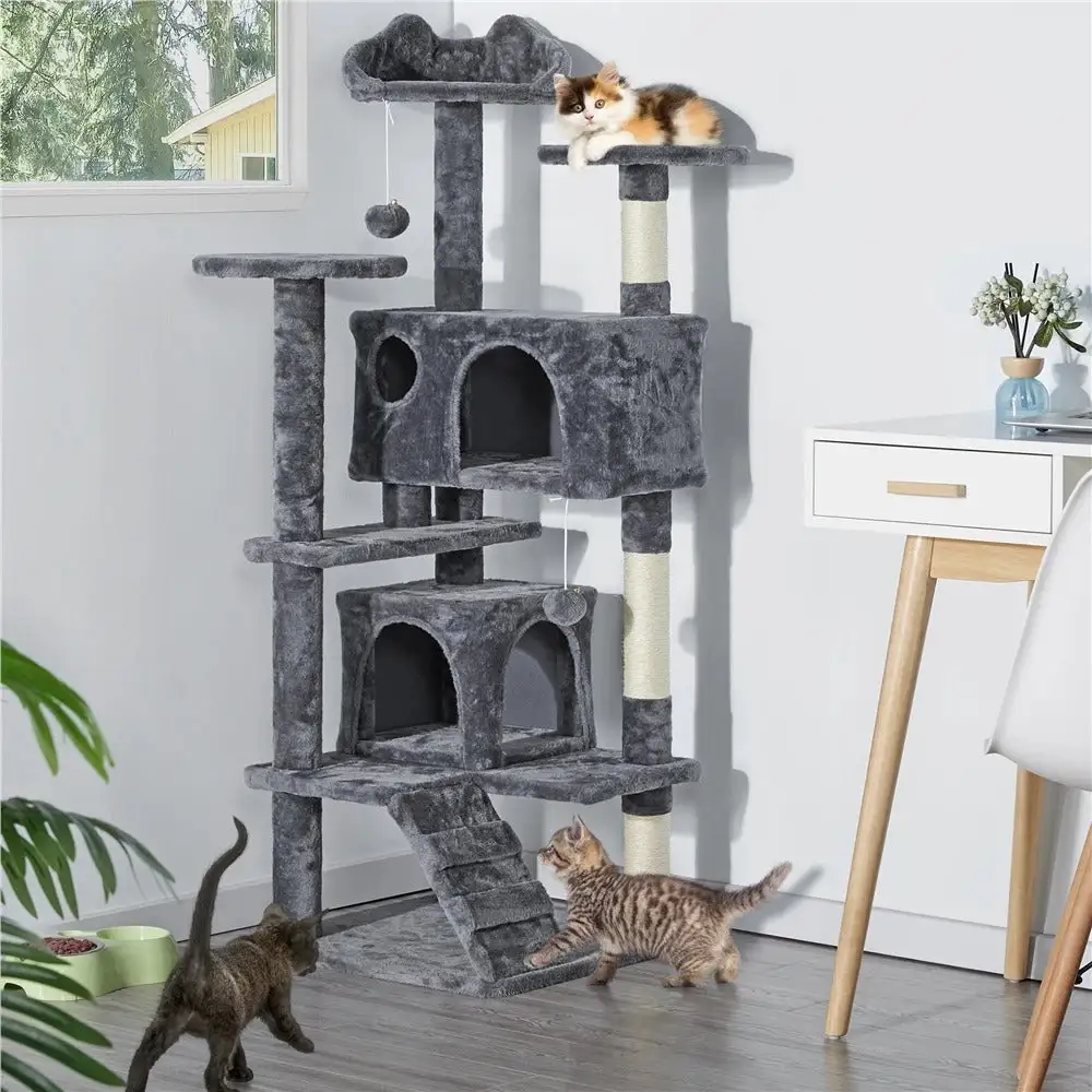 Comfortable Cat Climbing Tree