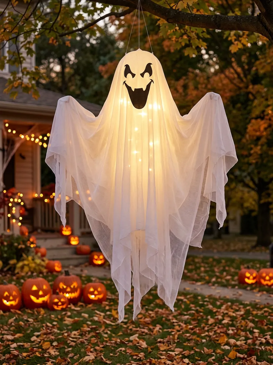 Spooky-Ghost Ghost LED Halloween Yard Decoration