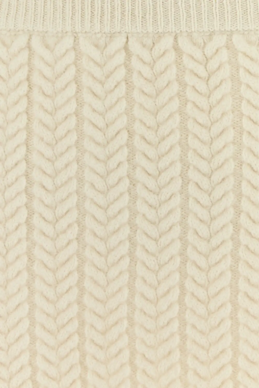 Modern Mini Wool-Blend Wool Skirt