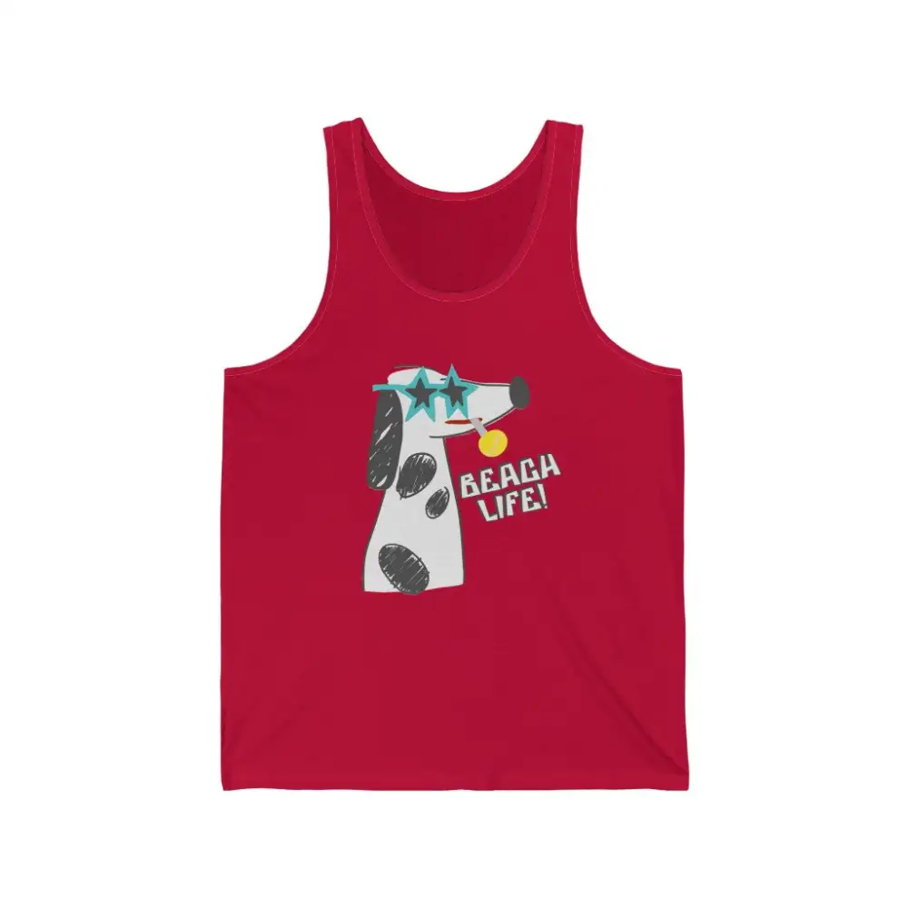 Beach Dog Graphic Tank Top