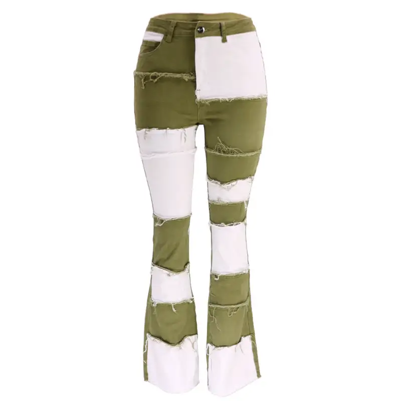 High Waist Skinny Fitted Flare Jeans