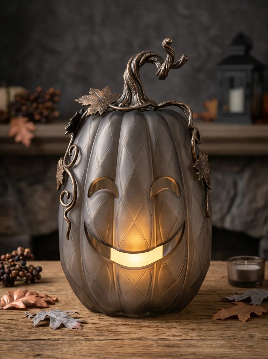 Halloween Smiling Pumpkin LED Table Ornament