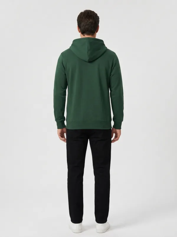 Unisex Winter Town Post Mailbox Printed Zip Up Hoodie