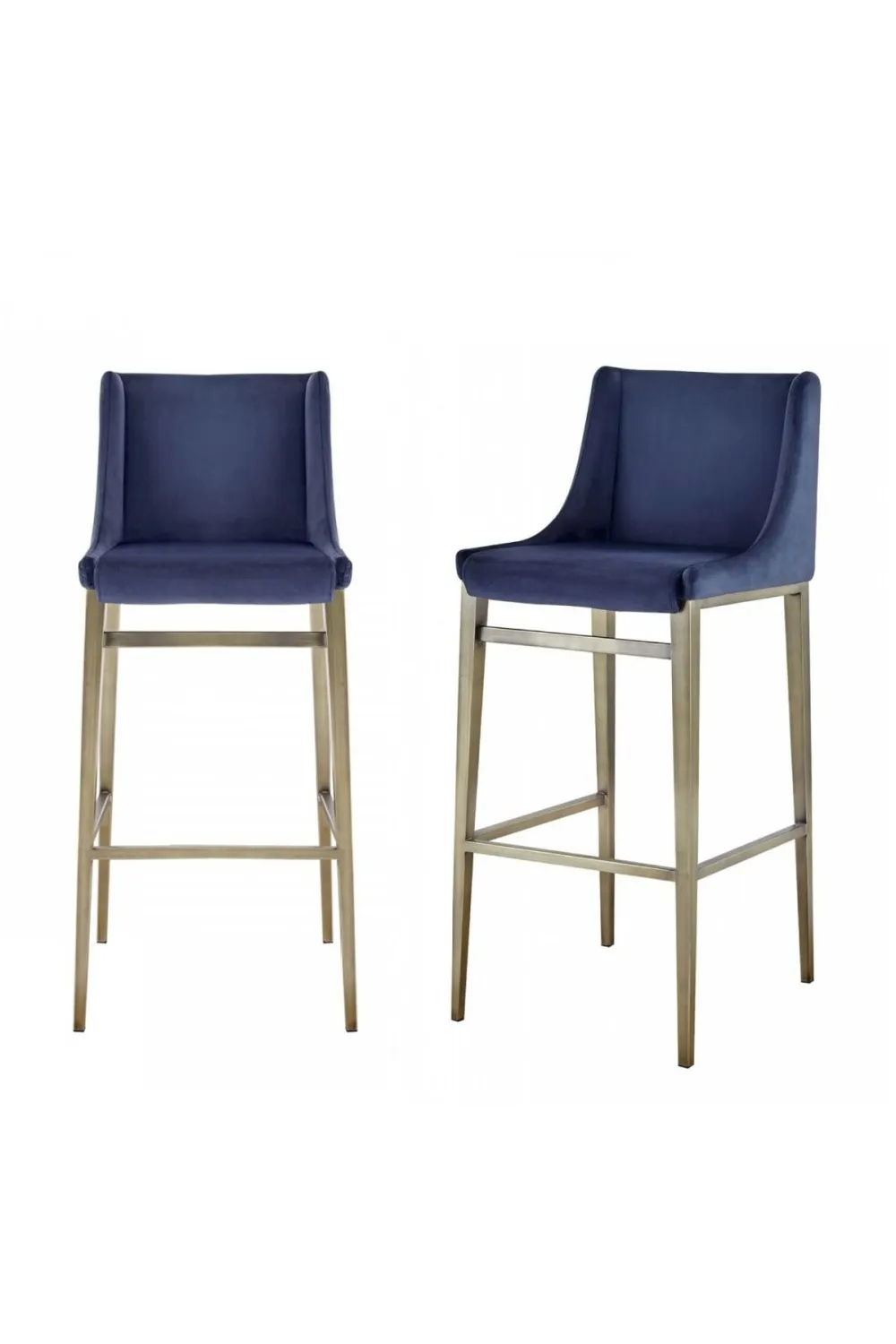 Contemporary Velvet Bar Stool