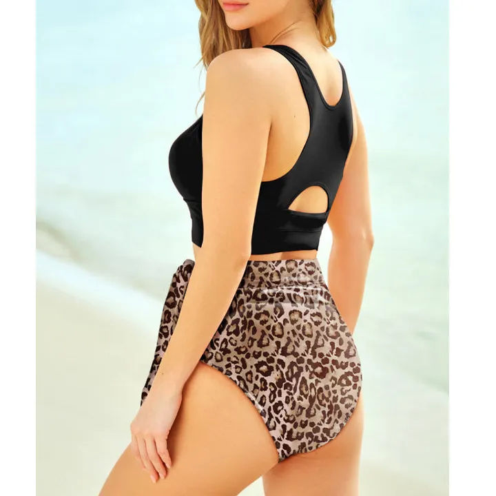 Women's High-Waist One-Piece Swimsuit