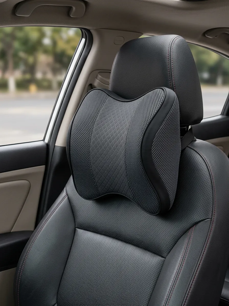Neck-Support Diamond-Pattern Car Neck Support Pillow