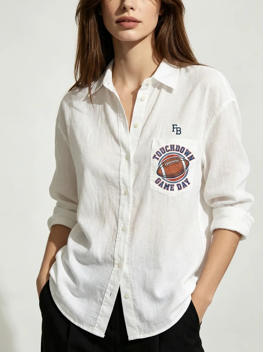 Football Graphic Casual Shirt