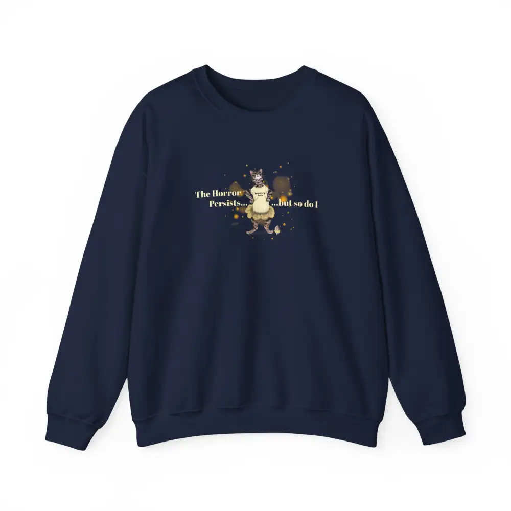 Brave Cat Graphic Crewneck Sweatshirt