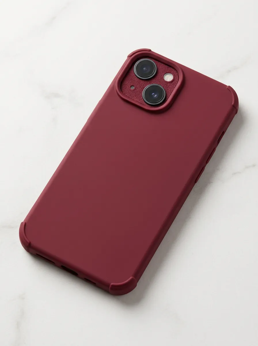 Burgundy Matte Phone Case