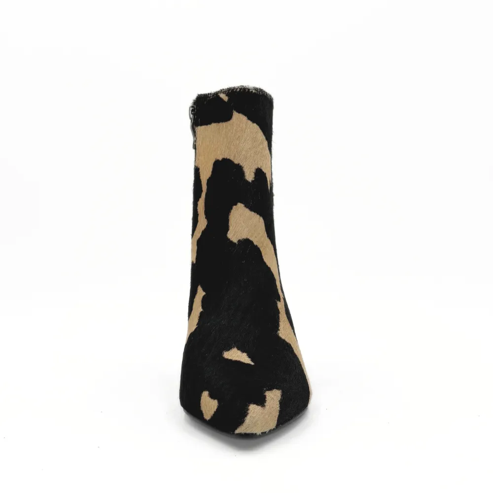 Pony Hair Ankle Boots