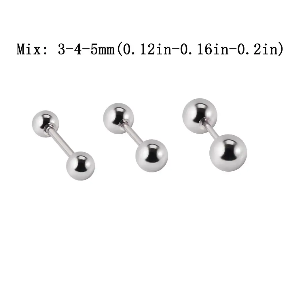 Crafted Stainless Steel Stud Men's Earrings