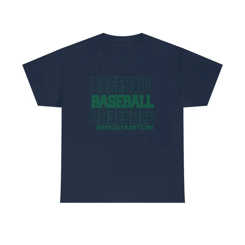 Baseball Binghamton in Modern Stacked Lettering