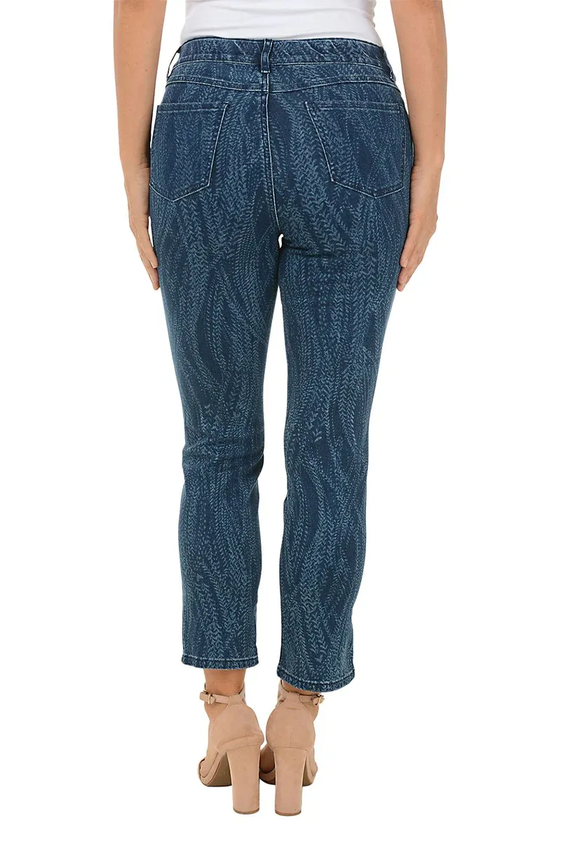 Pull-On Denim Ankle Pant
