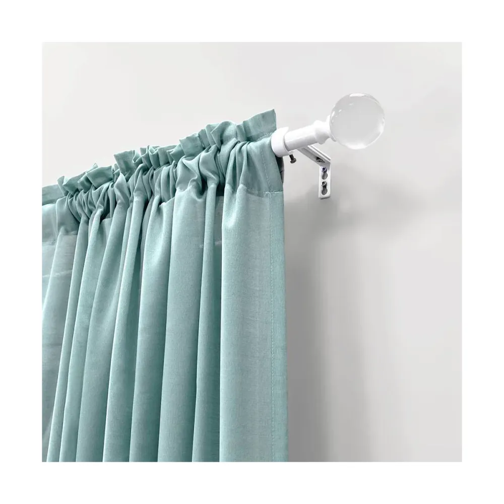 Adjustable Ball Finial Metal Curtain Rod