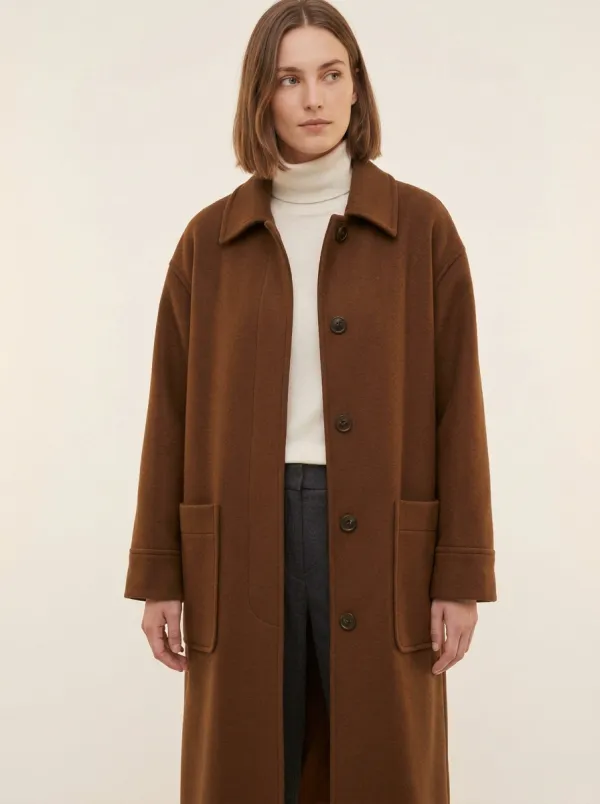 Classic Form Wool-Blend Outerwear Coat