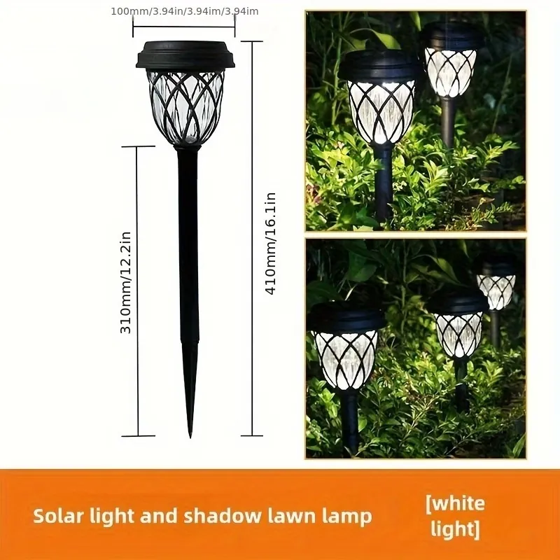 4 Pcs Vintage Solar Garden Stake Light