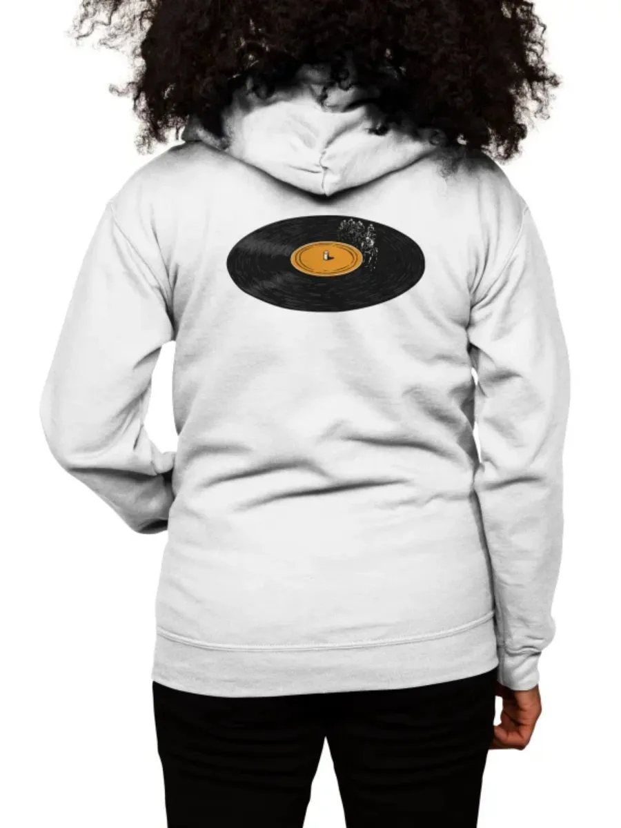 Minimalist Vinyl Graphic Hoodie