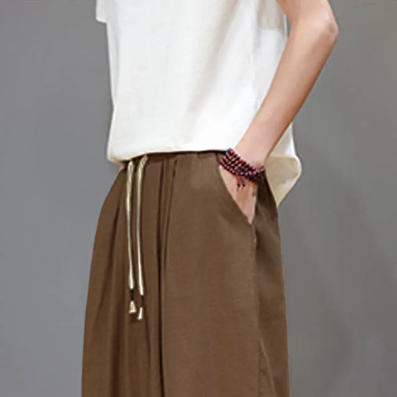 Elastic Waist Harem Pants