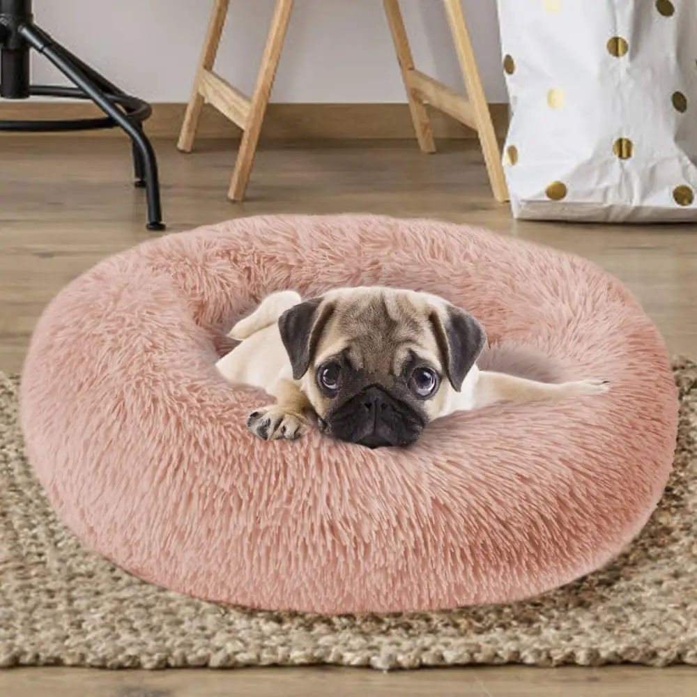 Round Washable Cuddler Dog Bed