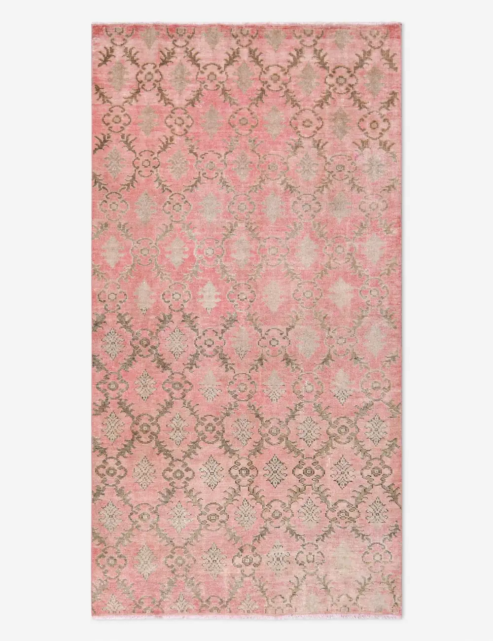 Rich Striking Vintage Inspired Turkish Inspired Hand Knotted Wool Area Rug