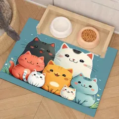 Cute Cat Pet Feeding Mat