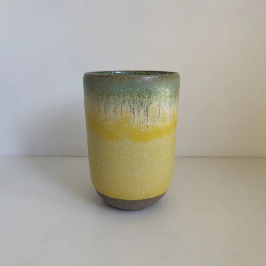 Hand Glazed Stoneware Flower Vase
