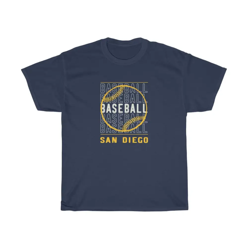 Baseball San Diego with Baseball Graphic T-Shirt