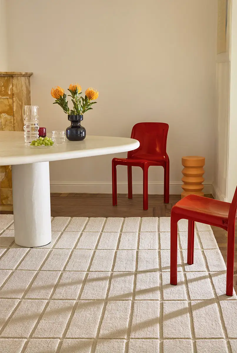 Wool Tufted Geometric Understated Area Rug