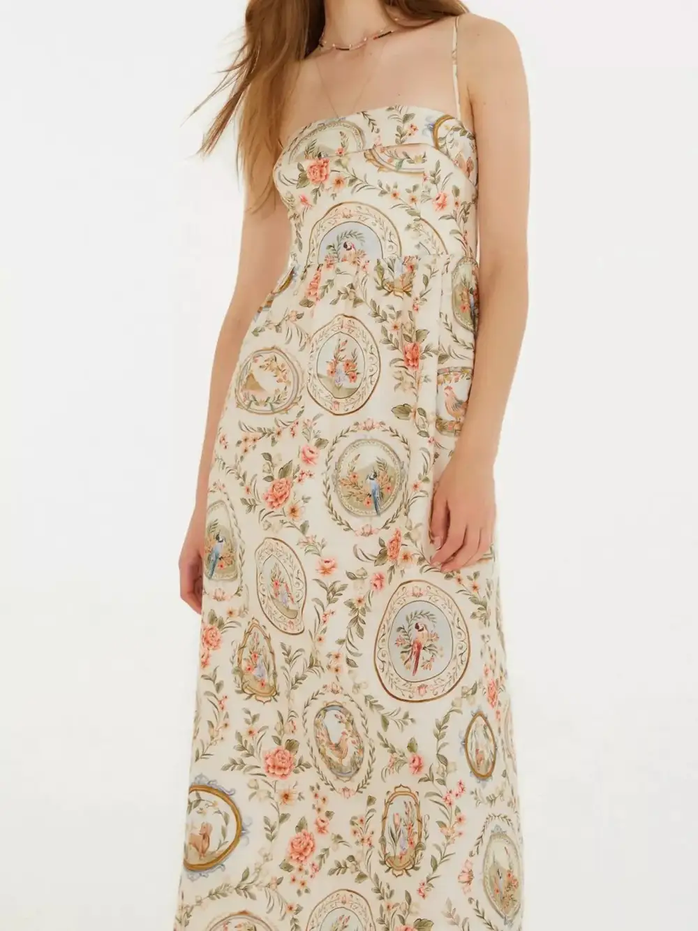 Dress Spaghetti Strap Midi Dress