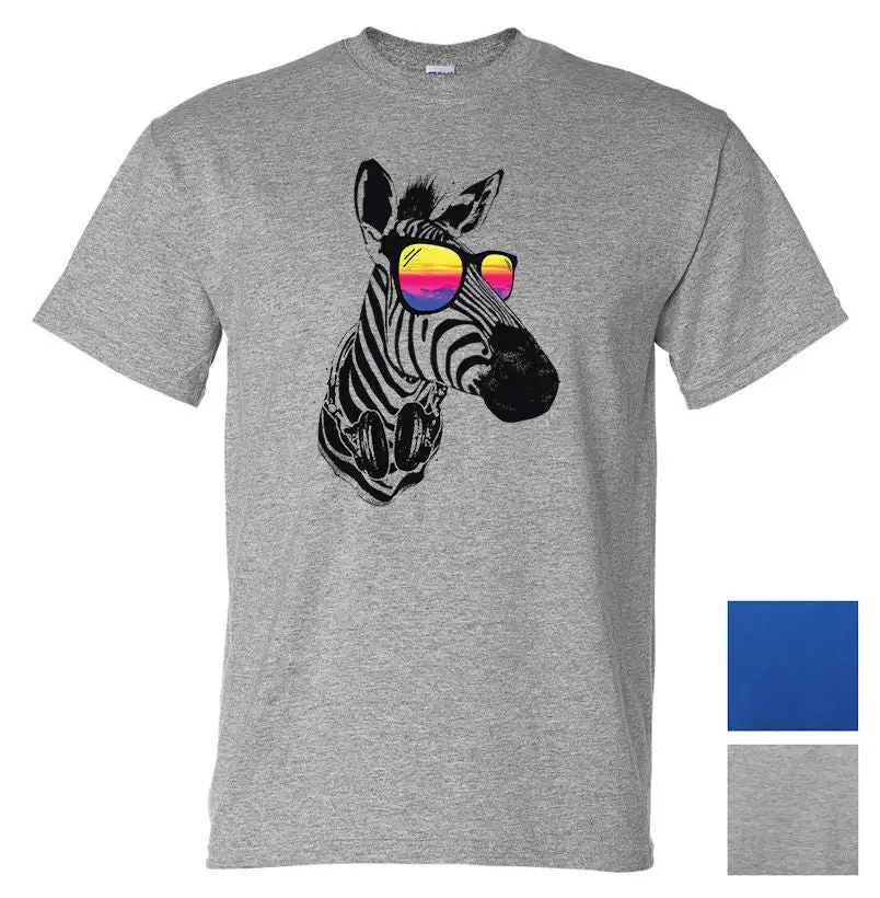 Zebra Cool Graphic Cotton T-Shirt