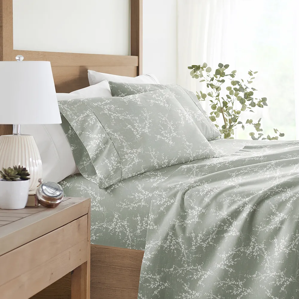 Distressed Willow Pattern Sheet Set