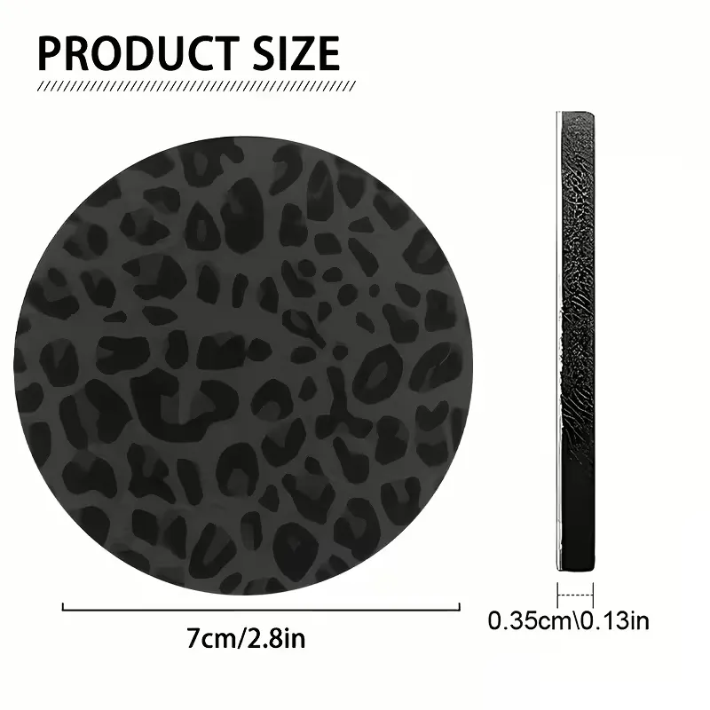 Leopard Print Car Coasters