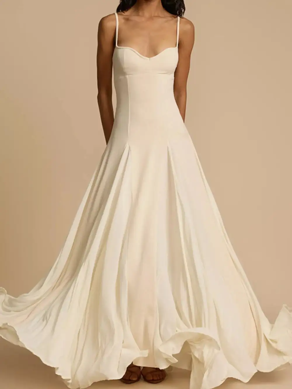 Refined Spaghetti-Strap Maxi Dress