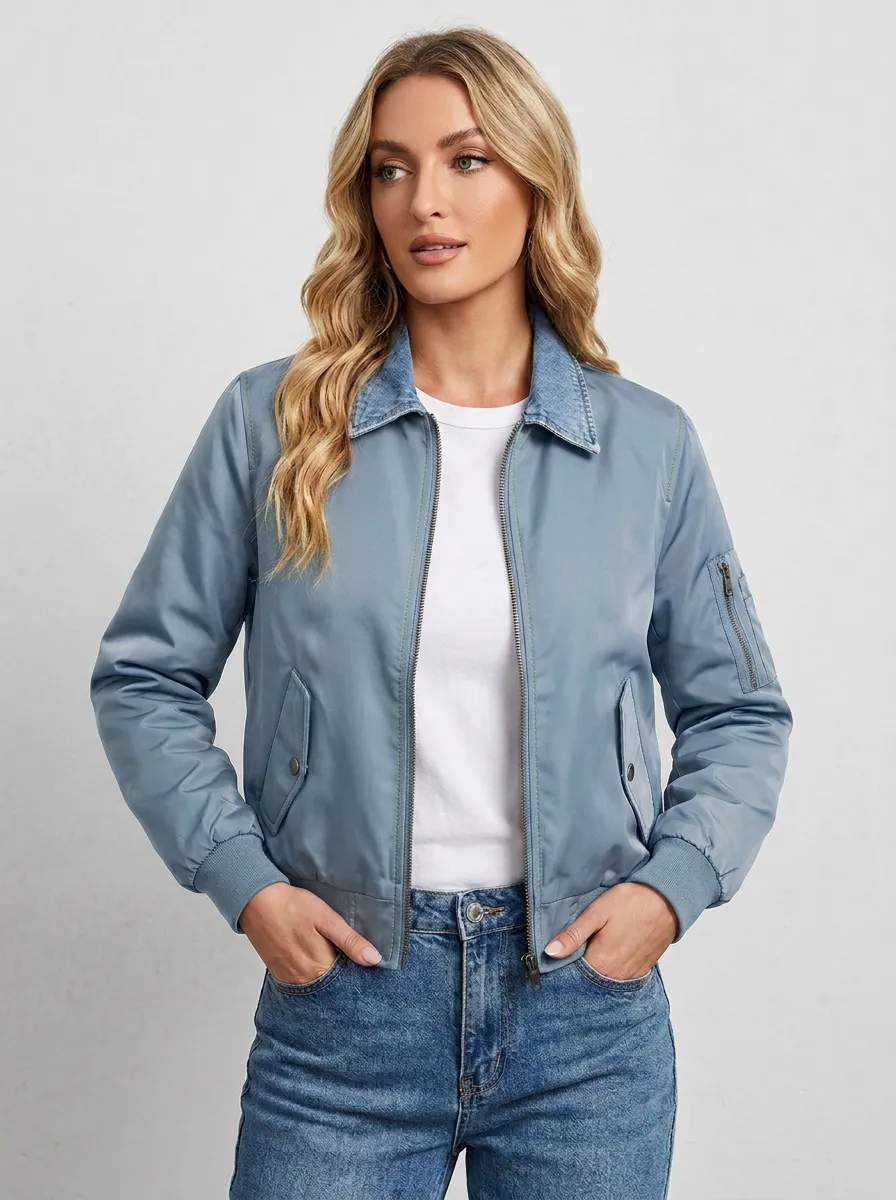 Utility Bomber Women's Casual Jacket