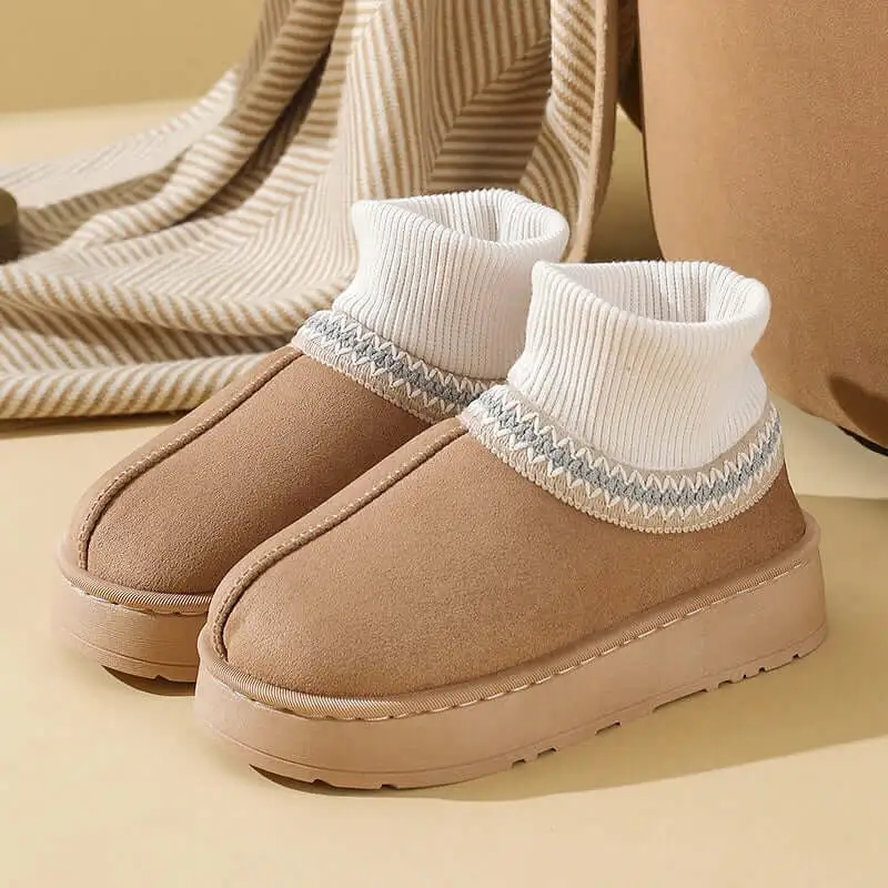 Simple Platform Slip On Boots
