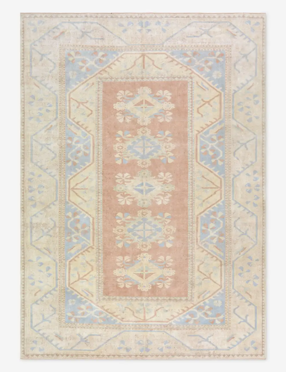 Warm Striking Distinctive Turkish Inspired Hand Knotted Wool Area Rug