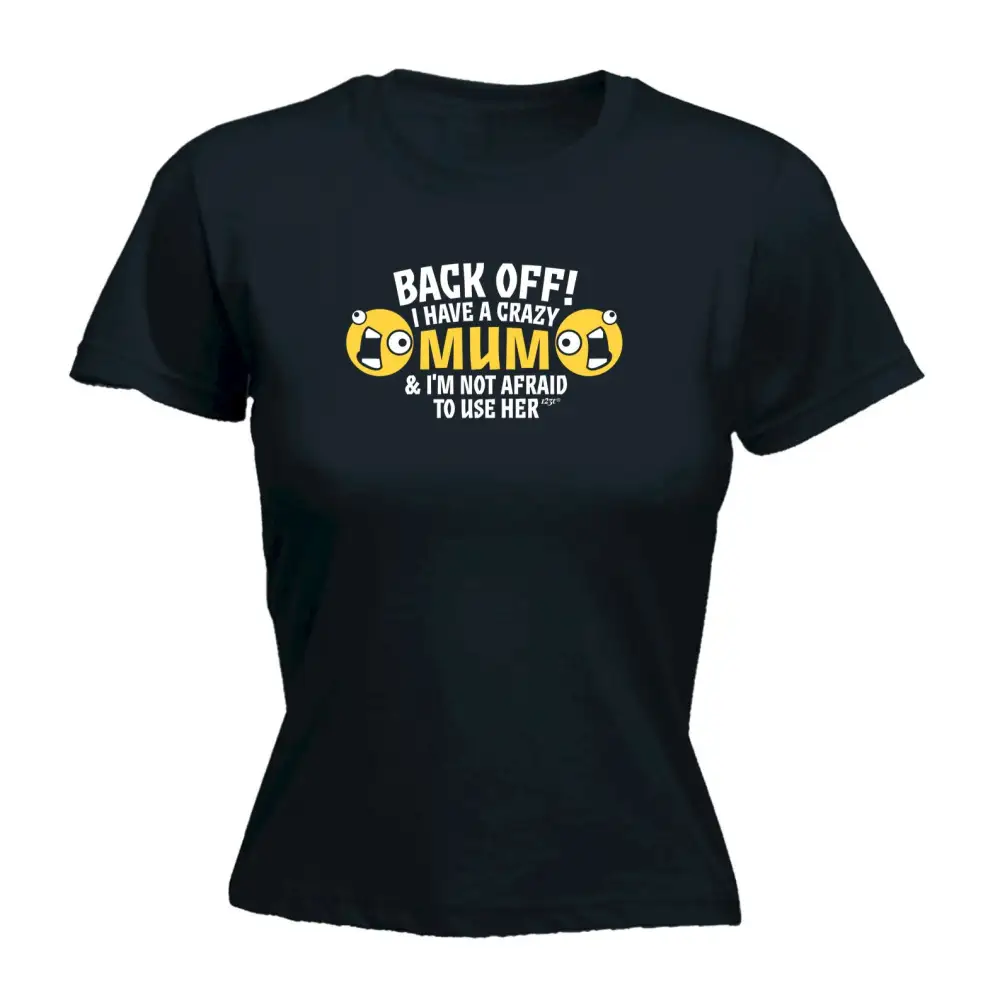 Crazy Mom Graphic Fitted Tee