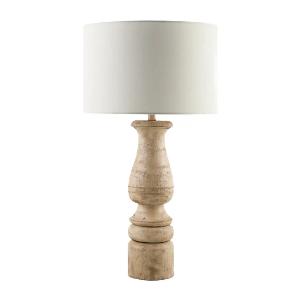 Painted Linen Shade Linen Resin Table Lamp