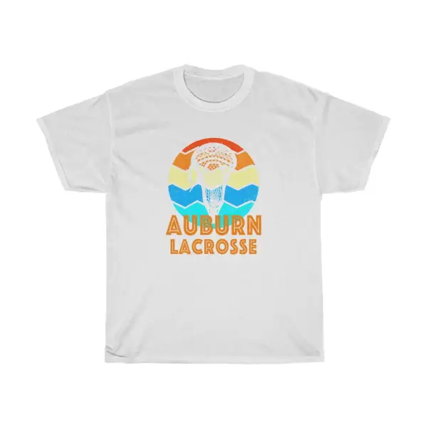 Auburn Lacrosse Retro Sunset T-Shirt