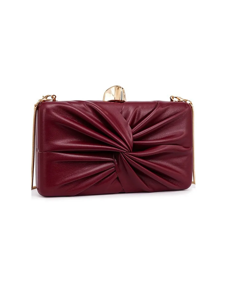 Maya Ruched Leather Bag