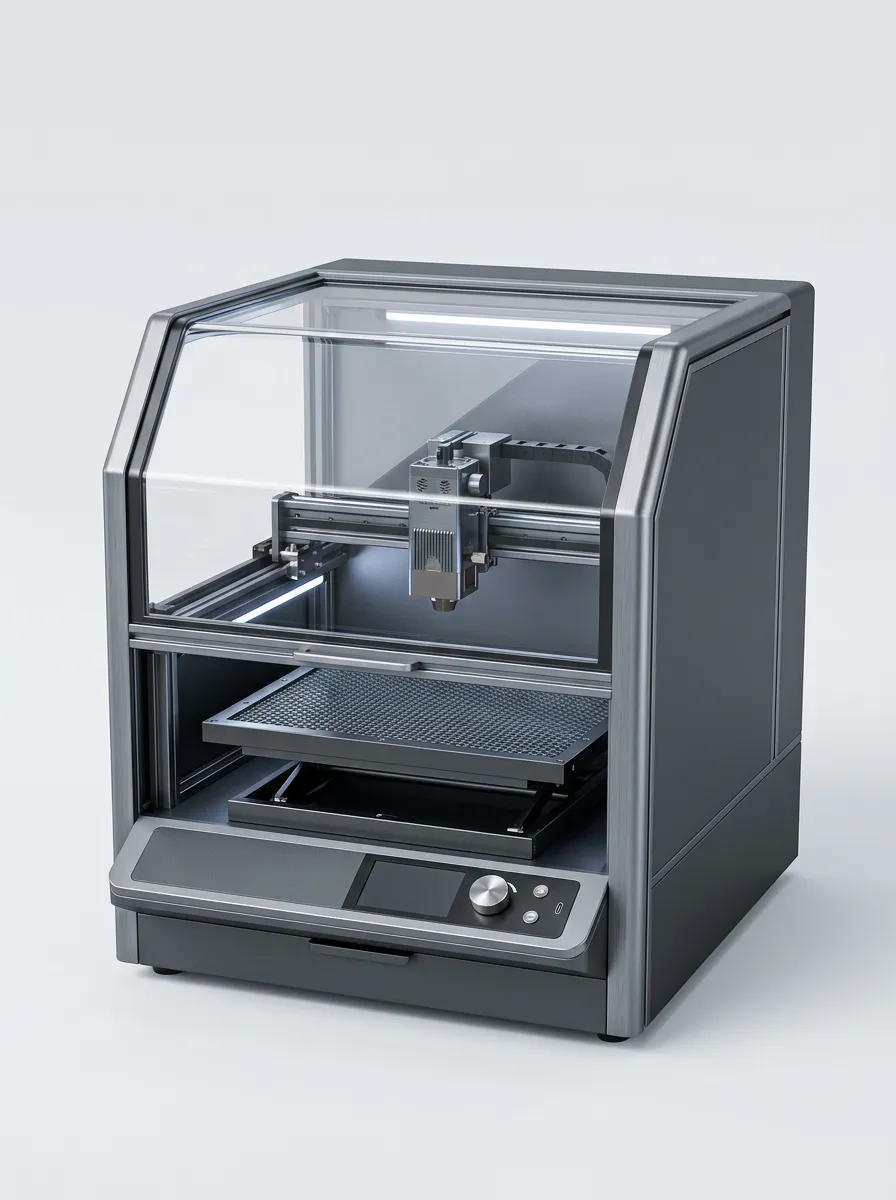 Enclosed Precision Desktop Laser Cutting and Engraving Machine