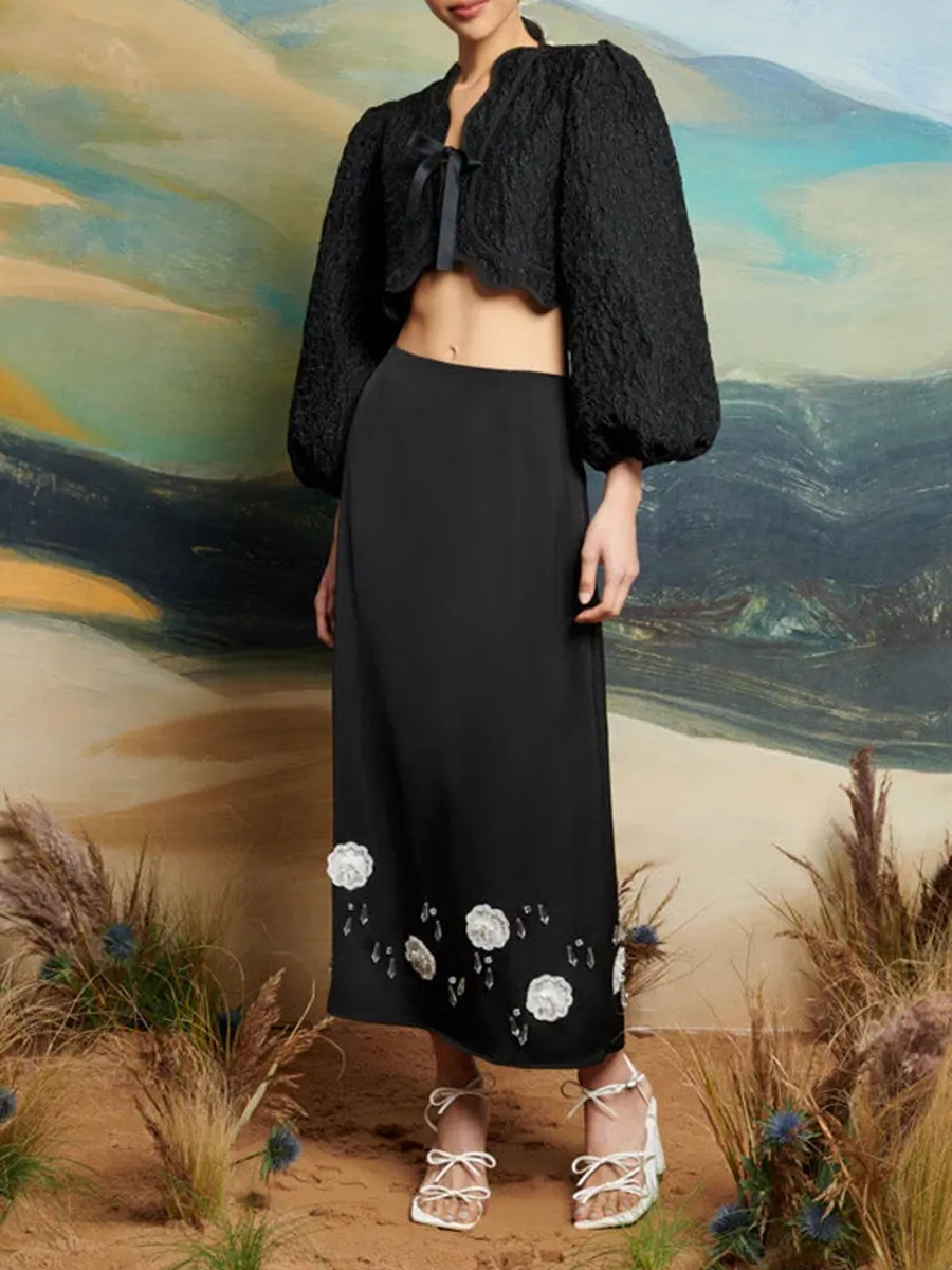 Desert Hearts Midi Skirt