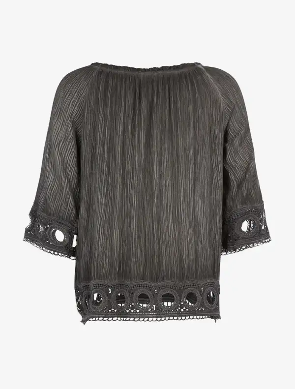 Everyday Three Quarter Sleeve Relaxed Fit Blouse