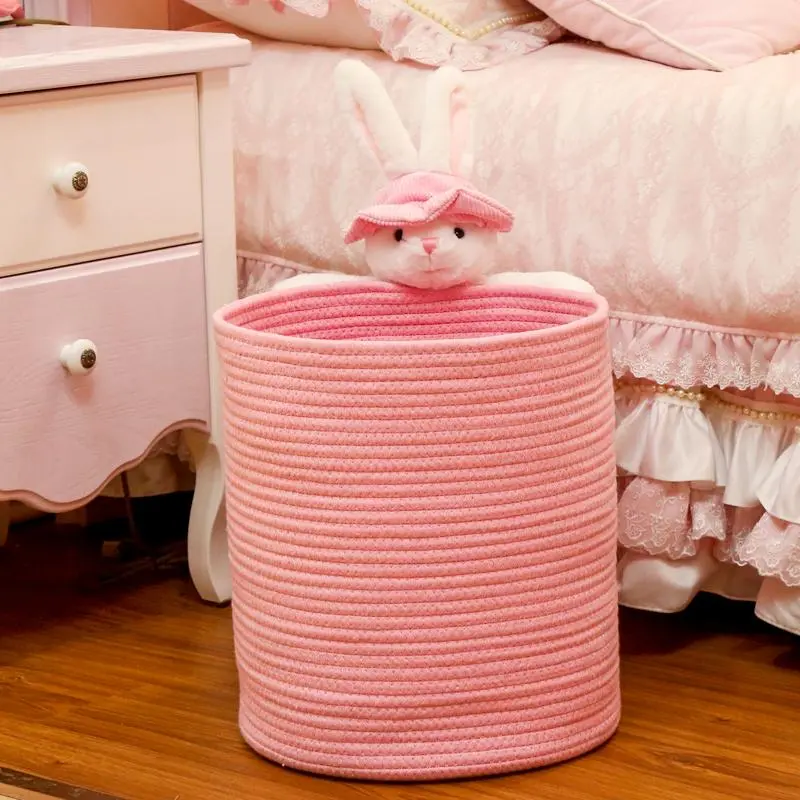 Refined Cotton  Laundry Basket