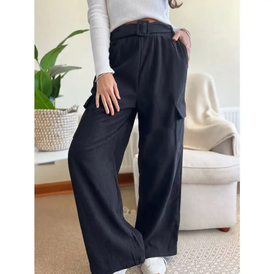 Flowy High Waisted Wide Leg Pants