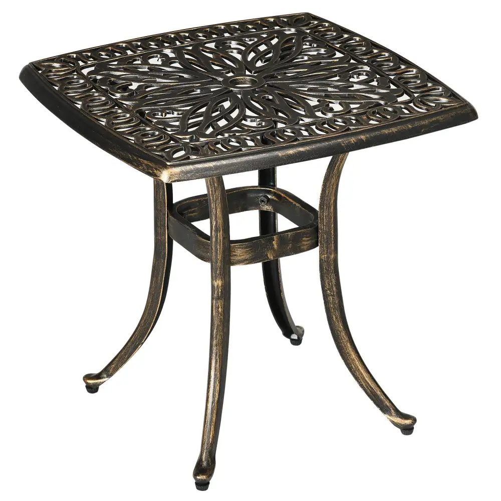 Square Metal Outdoor Side Table
