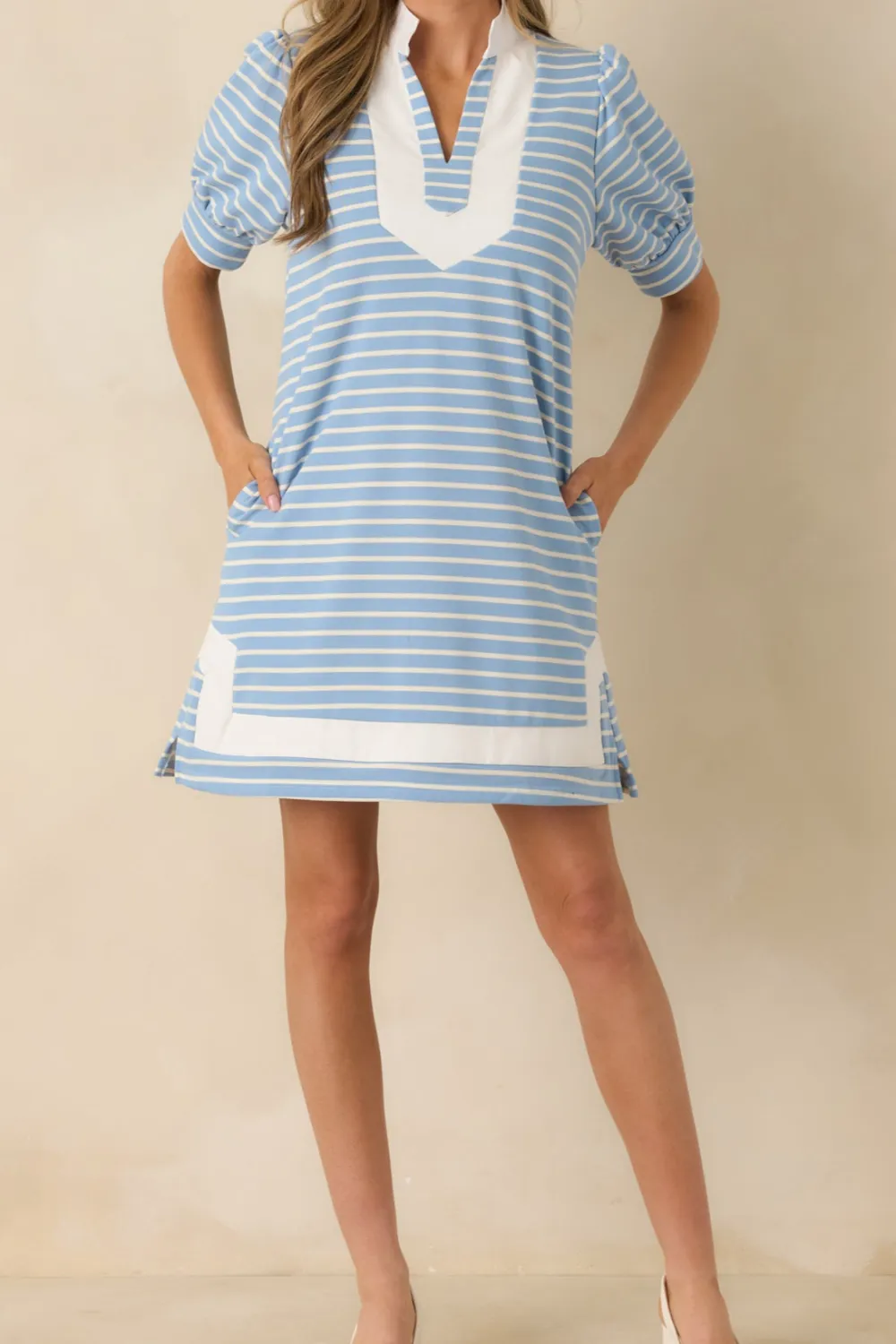 Striped Easy Mini Dress