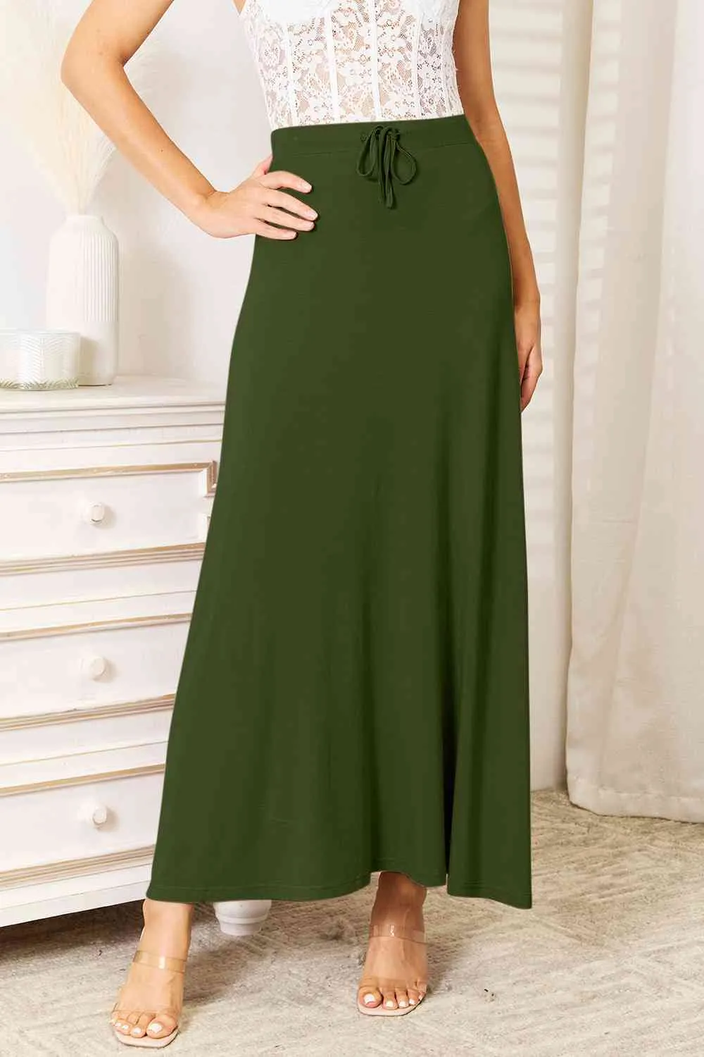Full Size Soft Rayon Skirt