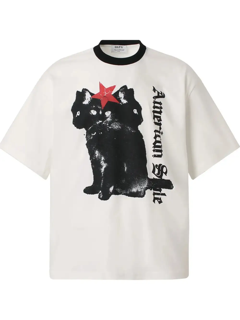 Loose Fit Graphic Crew Neck Oversized Tee