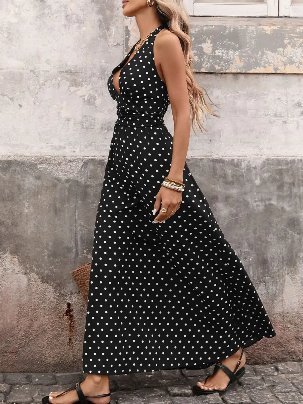 Halter Strapless Maxi Dress